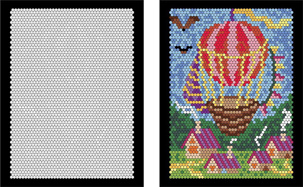 Mystery Color by number with 24 Markers