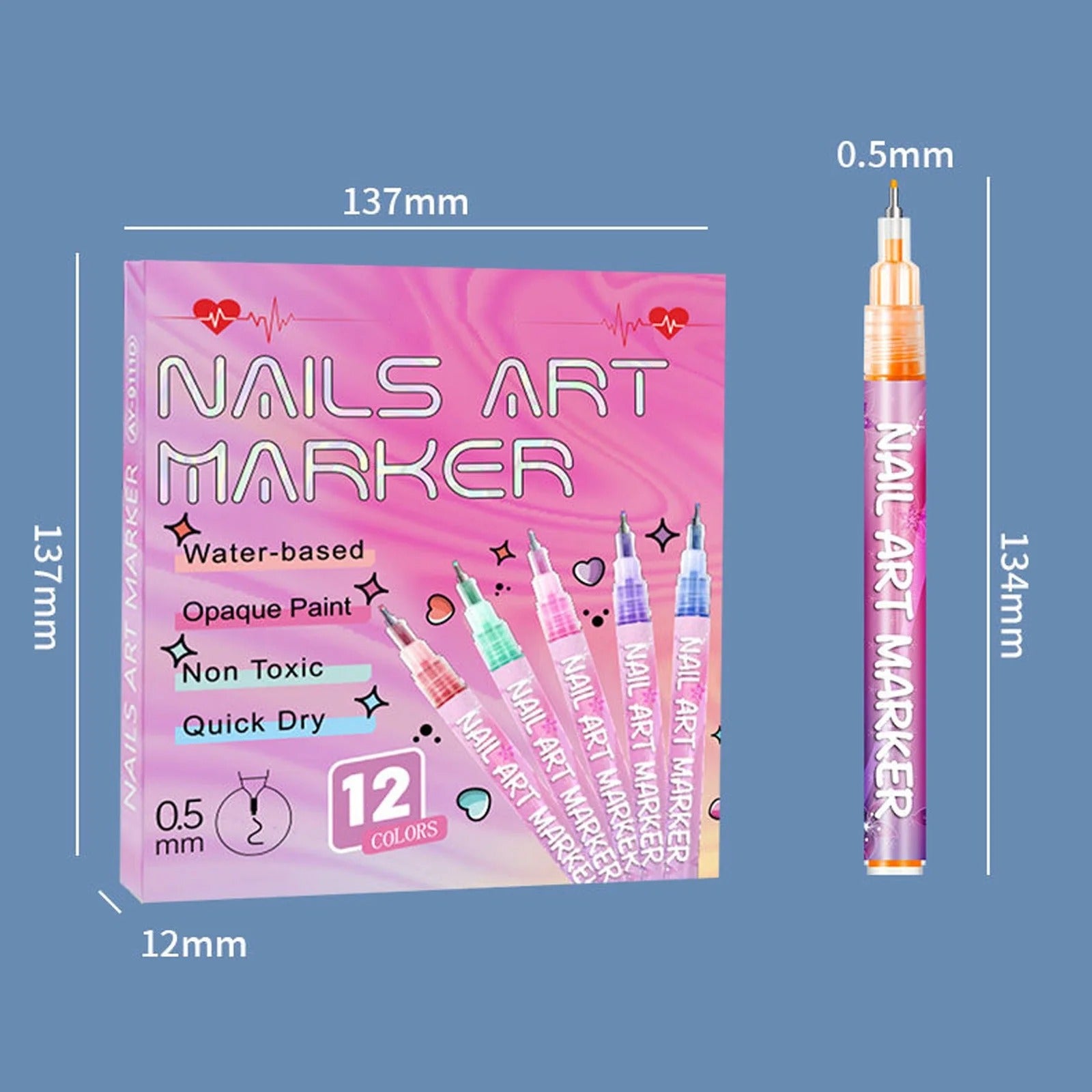 Lumi™ Nail Art Marker Set