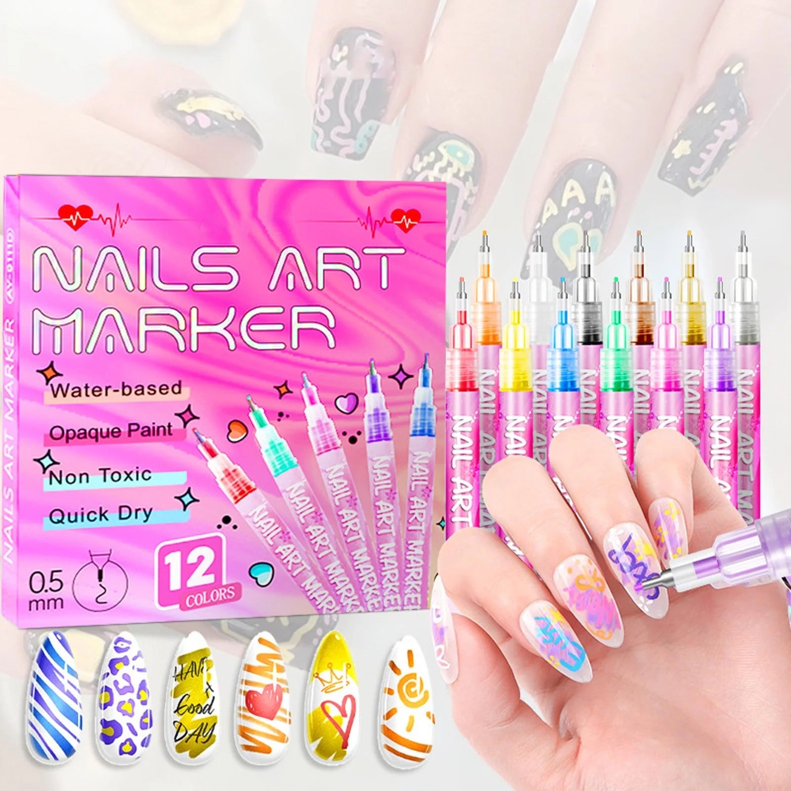 Lumi™ Nail Art Marker Set