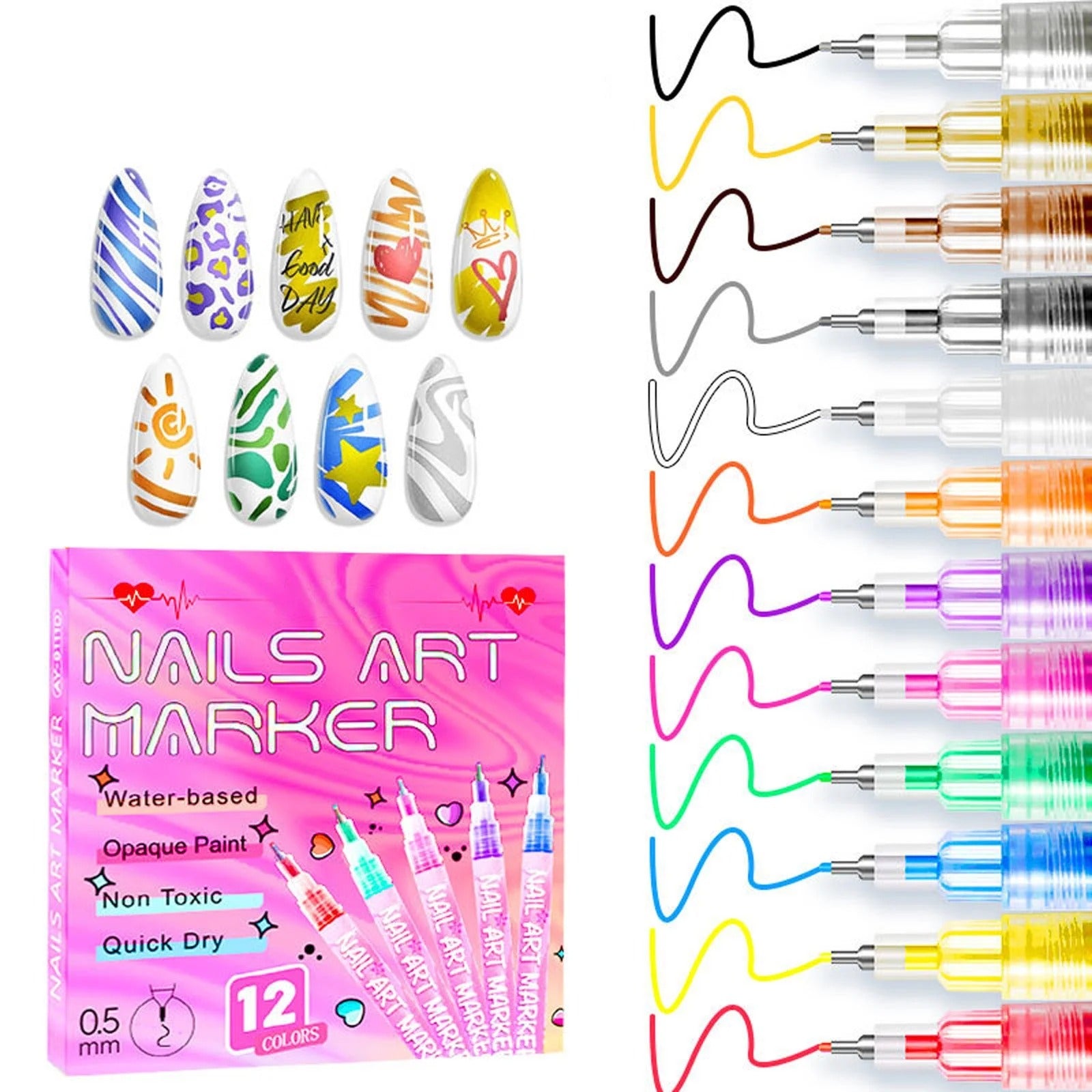 Lumi™ Nail Art Marker Set