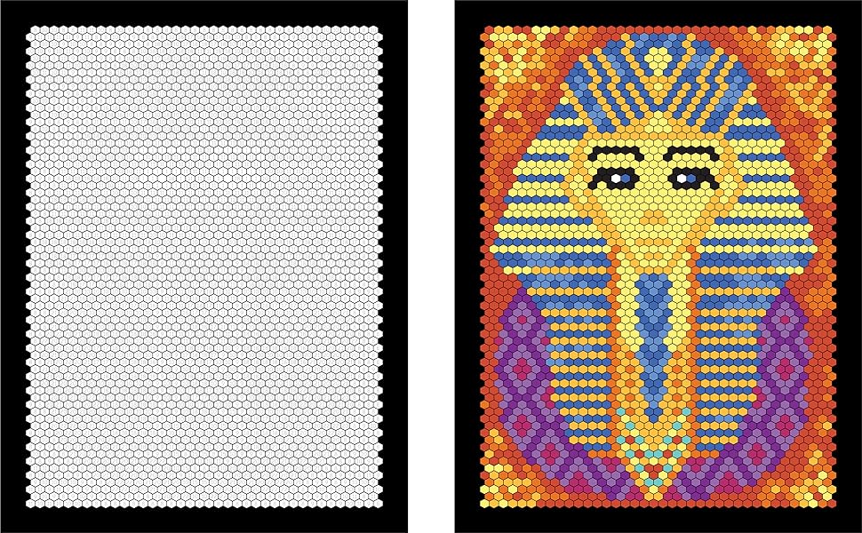 Mystery Color by number with 24 Markers